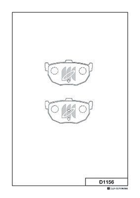 D1156 MK Kashiyama Комплект тормозных колодок, дисковый тормоз