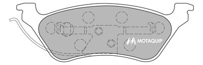 LVXL1144 MOTAQUIP Комплект тормозных колодок, дисковый тормоз