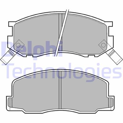 LP409 DELPHI Комплект тормозных колодок, дисковый тормоз