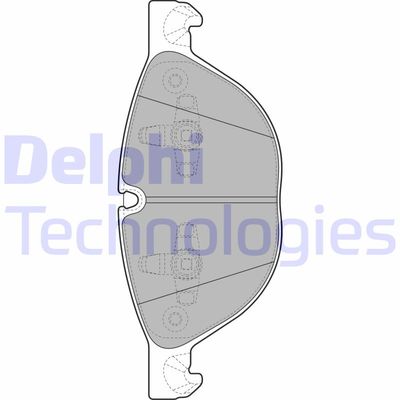 LP2091 DELPHI Комплект тормозных колодок, дисковый тормоз