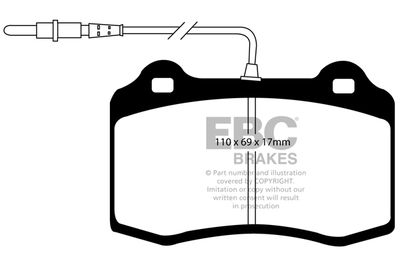 DP10312 EBC Brakes Комплект тормозных колодок, дисковый тормоз