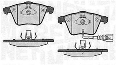 363916060610 MAGNETI MARELLI Комплект тормозных колодок, дисковый тормоз