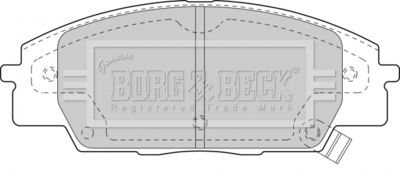 BBP1742 BORG & BECK Комплект тормозных колодок, дисковый тормоз