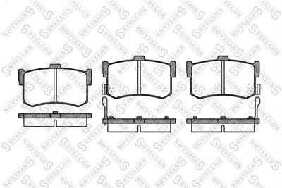 253002SX STELLOX Комплект тормозных колодок, дисковый тормоз