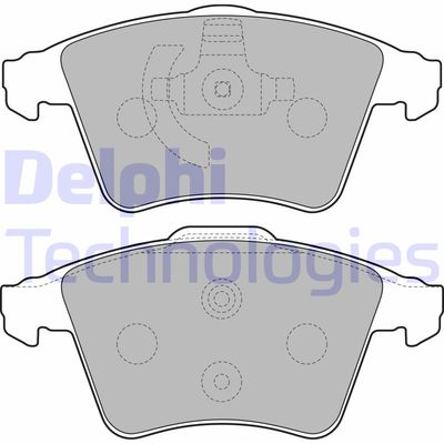 LP2224 DELPHI Комплект тормозных колодок, дисковый тормоз