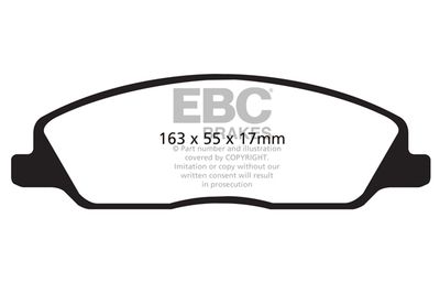 DP41869R EBC Brakes Комплект тормозных колодок, дисковый тормоз