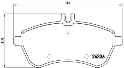 P50067X BREMBO Комплект тормозных колодок, дисковый тормоз