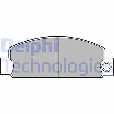 LP377 DELPHI Комплект тормозных колодок, дисковый тормоз