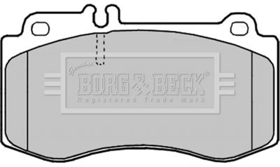 BBP2248 BORG & BECK Комплект тормозных колодок, дисковый тормоз