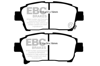 DP21459 EBC Brakes Комплект тормозных колодок, дисковый тормоз