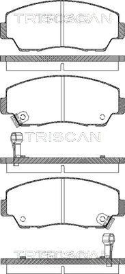 811050872 TRISCAN Комплект тормозных колодок, дисковый тормоз