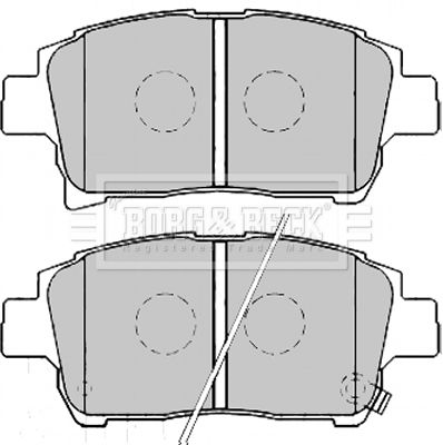 BBP2164 BORG & BECK Комплект тормозных колодок, дисковый тормоз