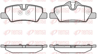 160000 REMSA Комплект тормозных колодок, дисковый тормоз