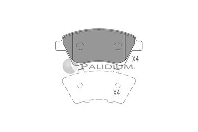 P11046 ASHUKI by Palidium Комплект тормозных колодок, дисковый тормоз
