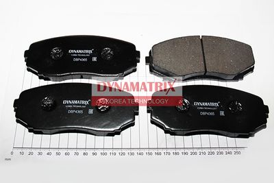 DBP4365 DYNAMATRIX Комплект тормозных колодок, дисковый тормоз