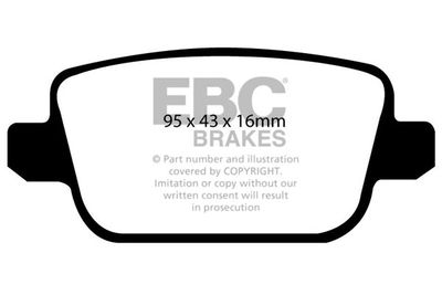DP21933 EBC Brakes Комплект тормозных колодок, дисковый тормоз
