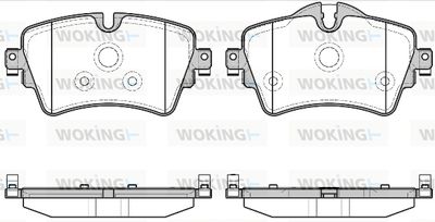 P1499308 WOKING Комплект тормозных колодок, дисковый тормоз