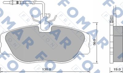 FO629081 FOMAR Friction Комплект тормозных колодок, дисковый тормоз