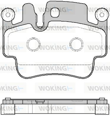 P882310 WOKING Комплект тормозных колодок, дисковый тормоз