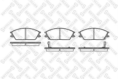 235002SX STELLOX Комплект тормозных колодок, дисковый тормоз