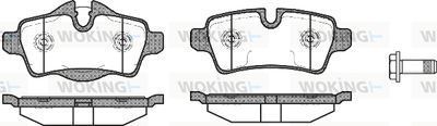 P1244300 WOKING Комплект тормозных колодок, дисковый тормоз