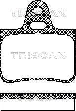 811038781 TRISCAN Комплект тормозных колодок, дисковый тормоз