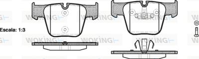 P1318300 WOKING Комплект тормозных колодок, дисковый тормоз