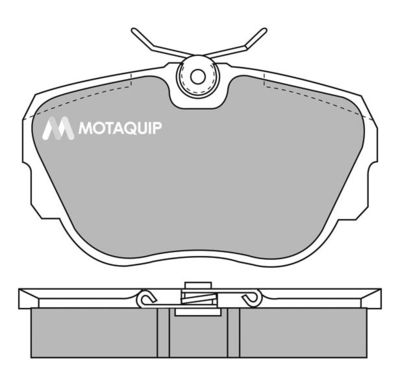 LVXL614 MOTAQUIP Комплект тормозных колодок, дисковый тормоз