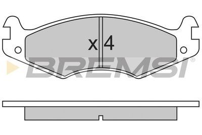 BP2459 BREMSI Комплект тормозных колодок, дисковый тормоз