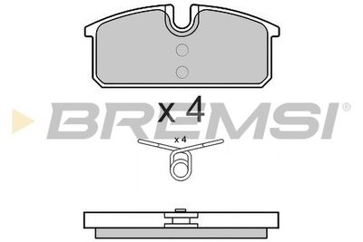 BP3542 BREMSI Комплект тормозных колодок, дисковый тормоз