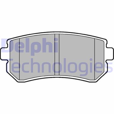 LP2303 DELPHI Комплект тормозных колодок, дисковый тормоз