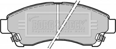BBP1435 BORG & BECK Комплект тормозных колодок, дисковый тормоз