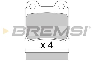 BP2418 BREMSI Комплект тормозных колодок, дисковый тормоз