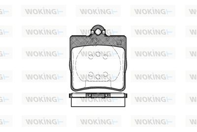 P778300 WOKING Комплект тормозных колодок, дисковый тормоз