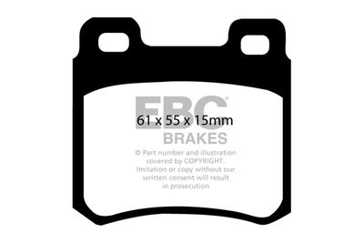 DP3671C EBC Brakes Комплект тормозных колодок, дисковый тормоз