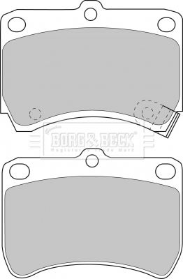 BBP1553 BORG & BECK Комплект тормозных колодок, дисковый тормоз
