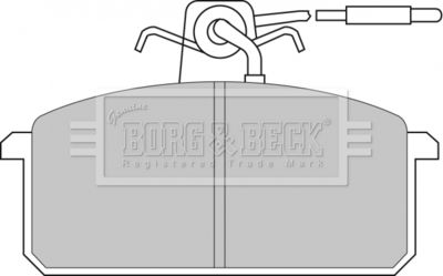 BBP1015 BORG & BECK Комплект тормозных колодок, дисковый тормоз