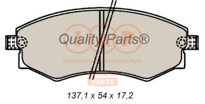 70421065P IAP QUALITY PARTS Комплект тормозных колодок, дисковый тормоз