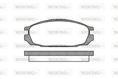 P392300 WOKING Комплект тормозных колодок, дисковый тормоз
