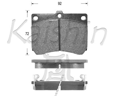 FK3066 KAISHIN Комплект тормозных колодок, дисковый тормоз