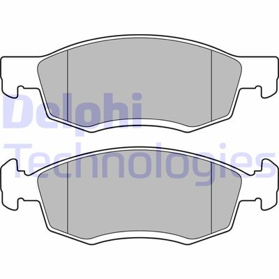 LP2137 DELPHI Комплект тормозных колодок, дисковый тормоз