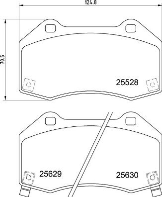 P59094 BREMBO Комплект тормозных колодок, дисковый тормоз