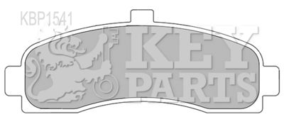 KBP1541 KEY PARTS Комплект тормозных колодок, дисковый тормоз