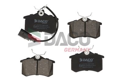 324755 DACO Germany Комплект тормозных колодок, дисковый тормоз