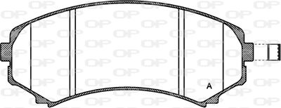 BPA039610 OPEN PARTS Комплект тормозных колодок, дисковый тормоз