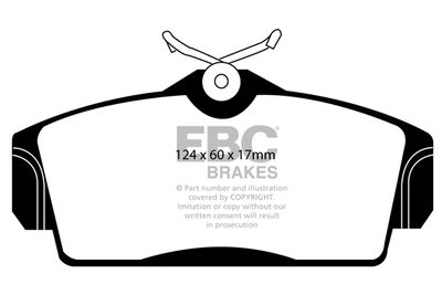 DP21238 EBC Brakes Комплект тормозных колодок, дисковый тормоз