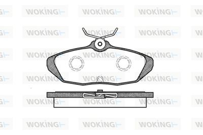 P551300 WOKING Комплект тормозных колодок, дисковый тормоз