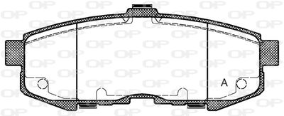 BPA116000 OPEN PARTS Комплект тормозных колодок, дисковый тормоз