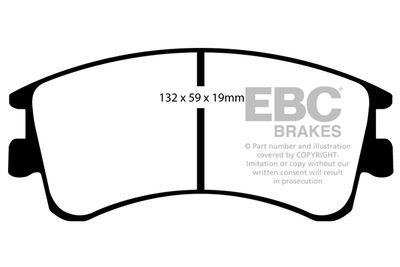 DP1465 EBC Brakes Комплект тормозных колодок, дисковый тормоз