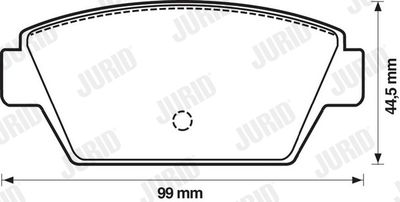 572159J JURID Комплект тормозных колодок, дисковый тормоз